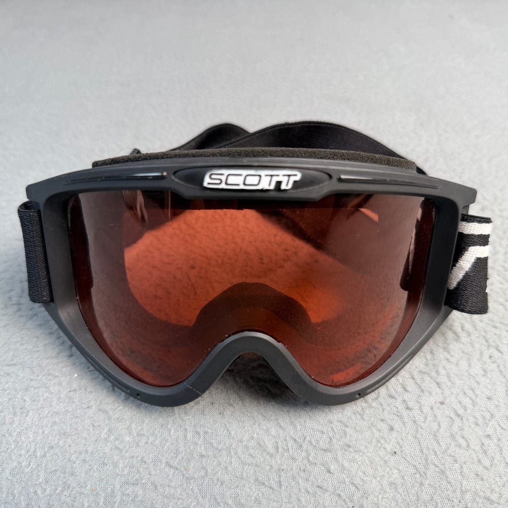Scott Snow Goggles Black Frame Orange Tint Lens Ski Snowboard Eyewear